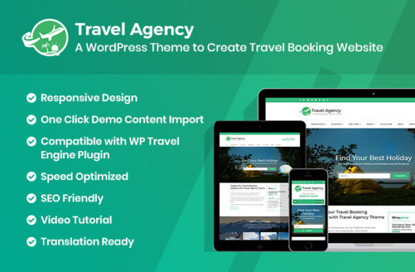 Travel Agency WordPress Theme